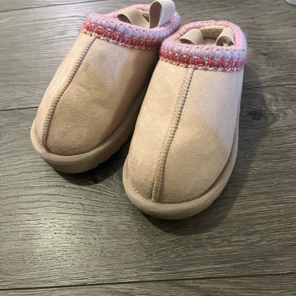MIA Pink and Cream Kids Slippers